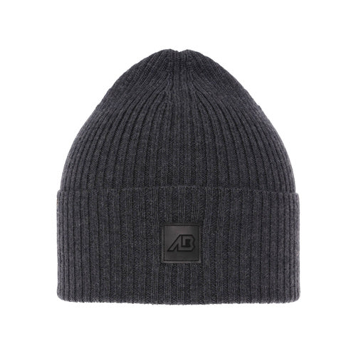 Czapka męska wiosenno-zimowa, szara, 100% wełniana merino Matias