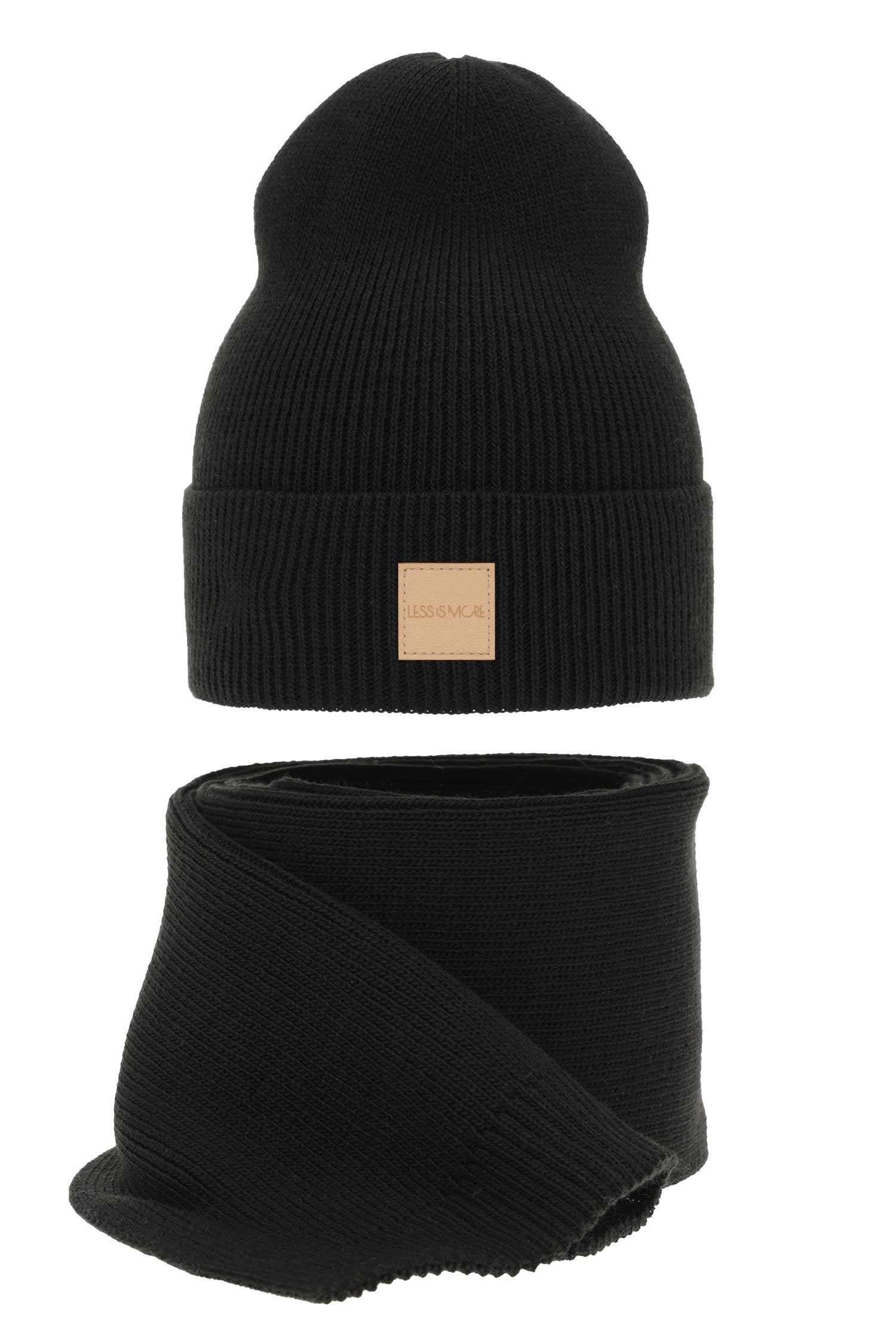 Czapka i szalik damski zimowy komplet, wrzosowy Nathalie