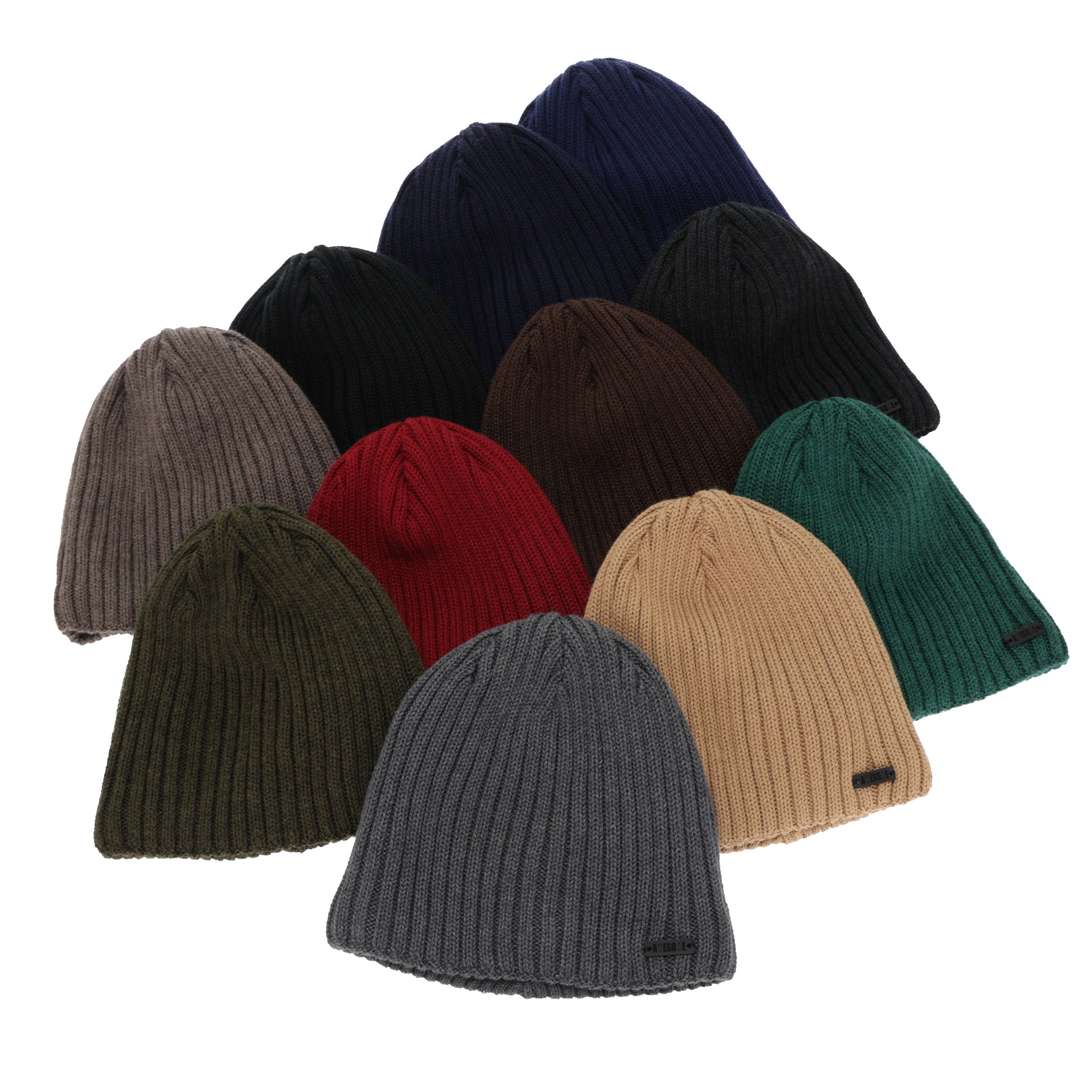 Czapka zimowa męska, ciemnoszara, z wełną merino Adagio